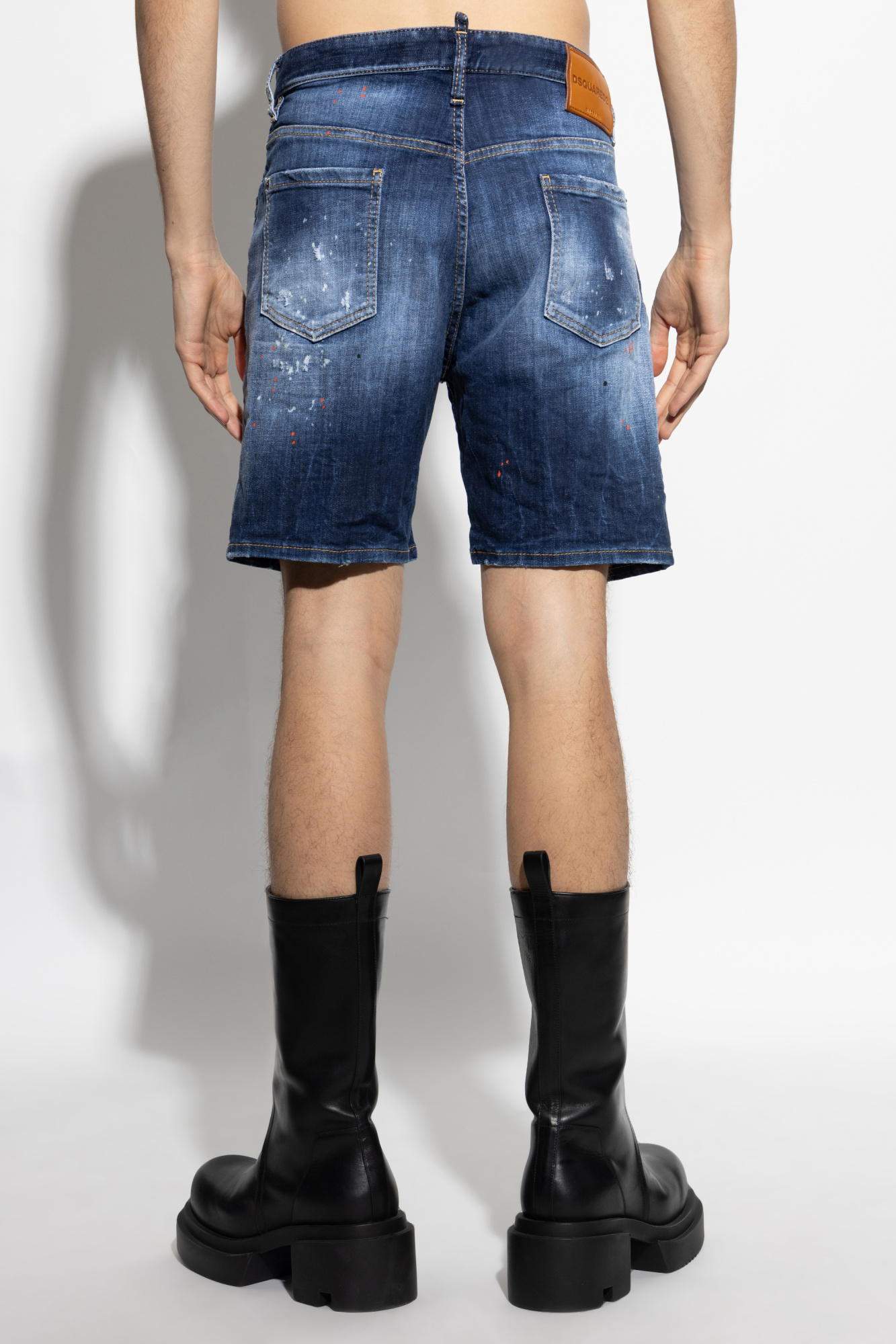 Navy blue Denim shorts Marine Dsquared2 Vitkac Italy